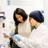 PI with student in lab